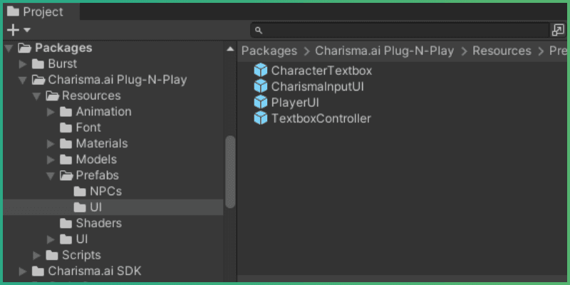 UI prefabs found in project files