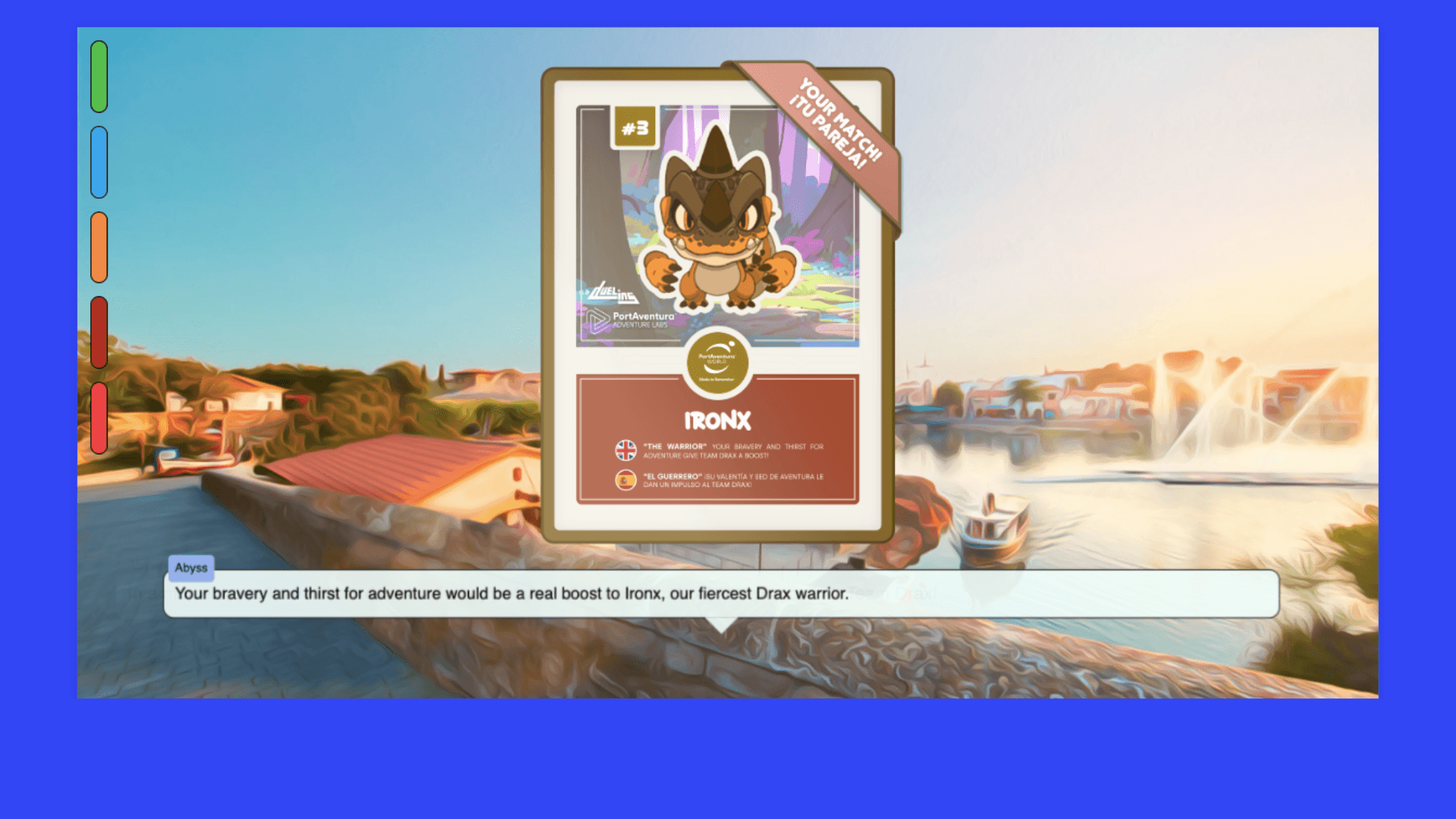 A collectible reward card in the game.